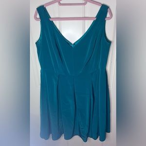 ABS Allen Schwartz Emerald Fit & Flare Dress